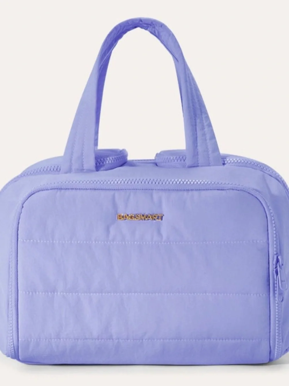 Bagsmart Quilted Lavender Crush Makeup Bag Case NWT